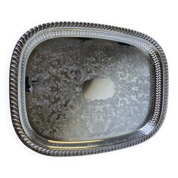 Silver-plated serving tray