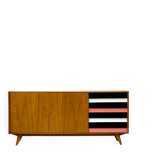 Czechoslovakian sideboard cabinet, J. Jiroutek, vintage design, prl