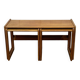 Set of 3 teak nesting tables from the 70s