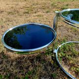 Chrome nesting coffee table