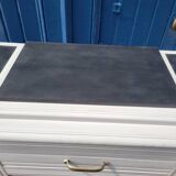 1930 Art Deco sideboard with floral motifs and marble top