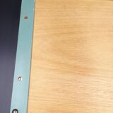 Small wooden metal top and mirror around 1950