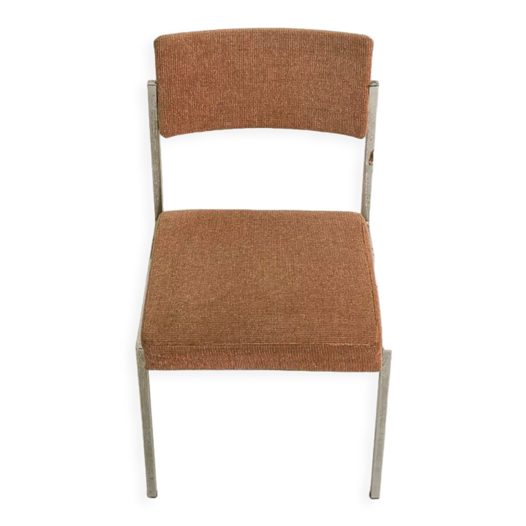 Office chair with chrome-plated steel structure