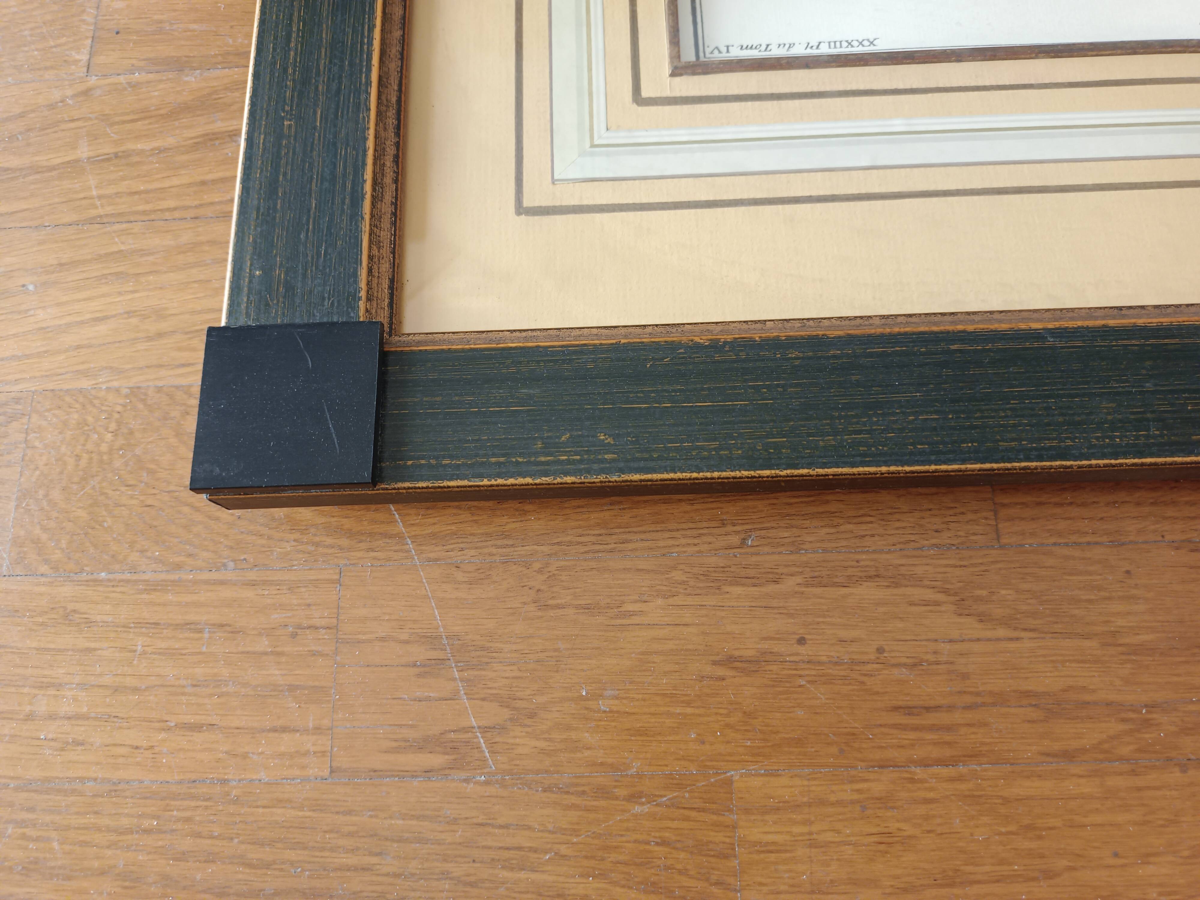 Architectural pencil drawing of the Arch of Gallienus in Rome 57x65x2 cm