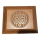 Wooden box carved with Celtic knots – American craftsmanship