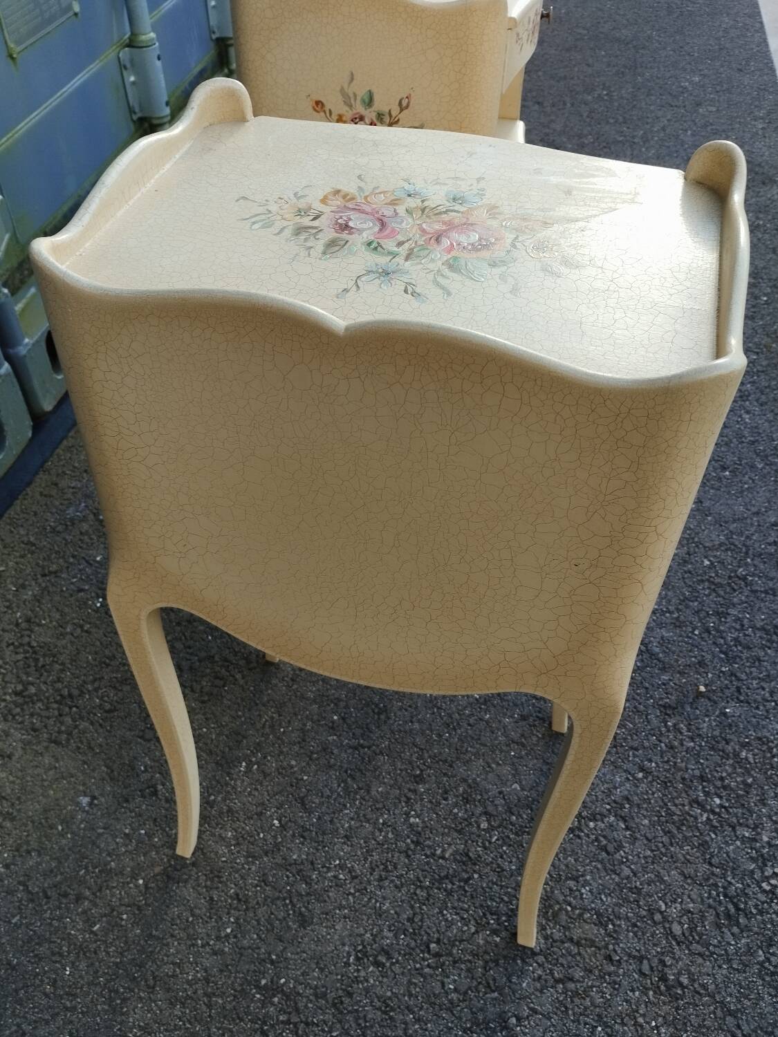 Pair of old Louis XV style bedside tables