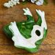 Glazed ceramic frog