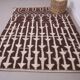 Brown Beni Ourain Rug 183 x 246 cm, Handmade Berber Wool Rug, Vintage Style