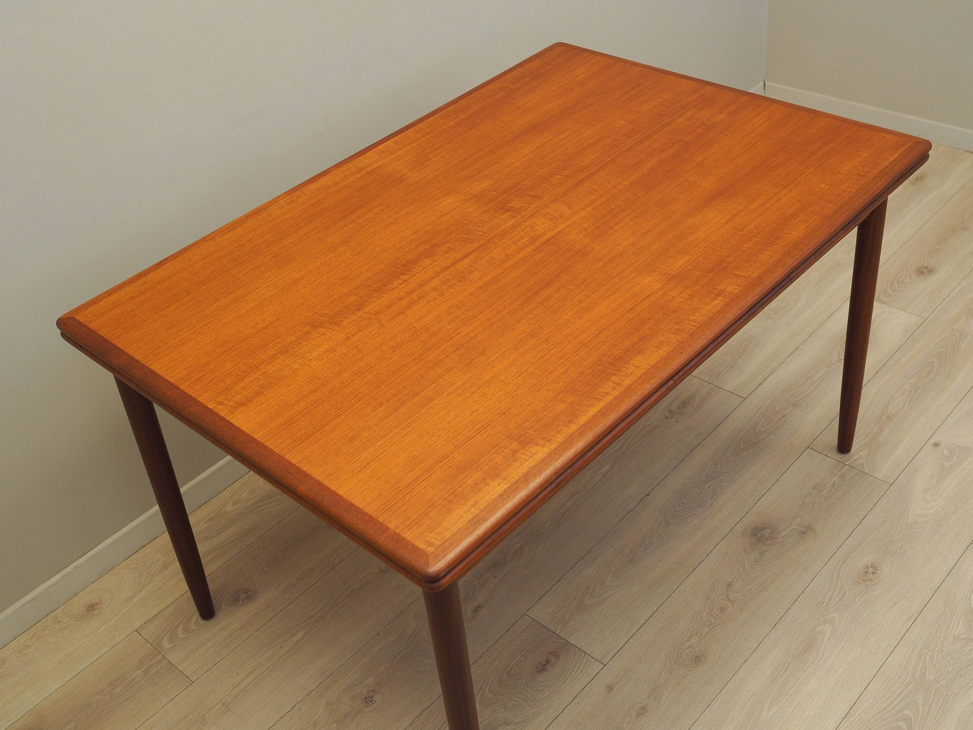 Teak table, Danish design, 1970s, production: Denmark