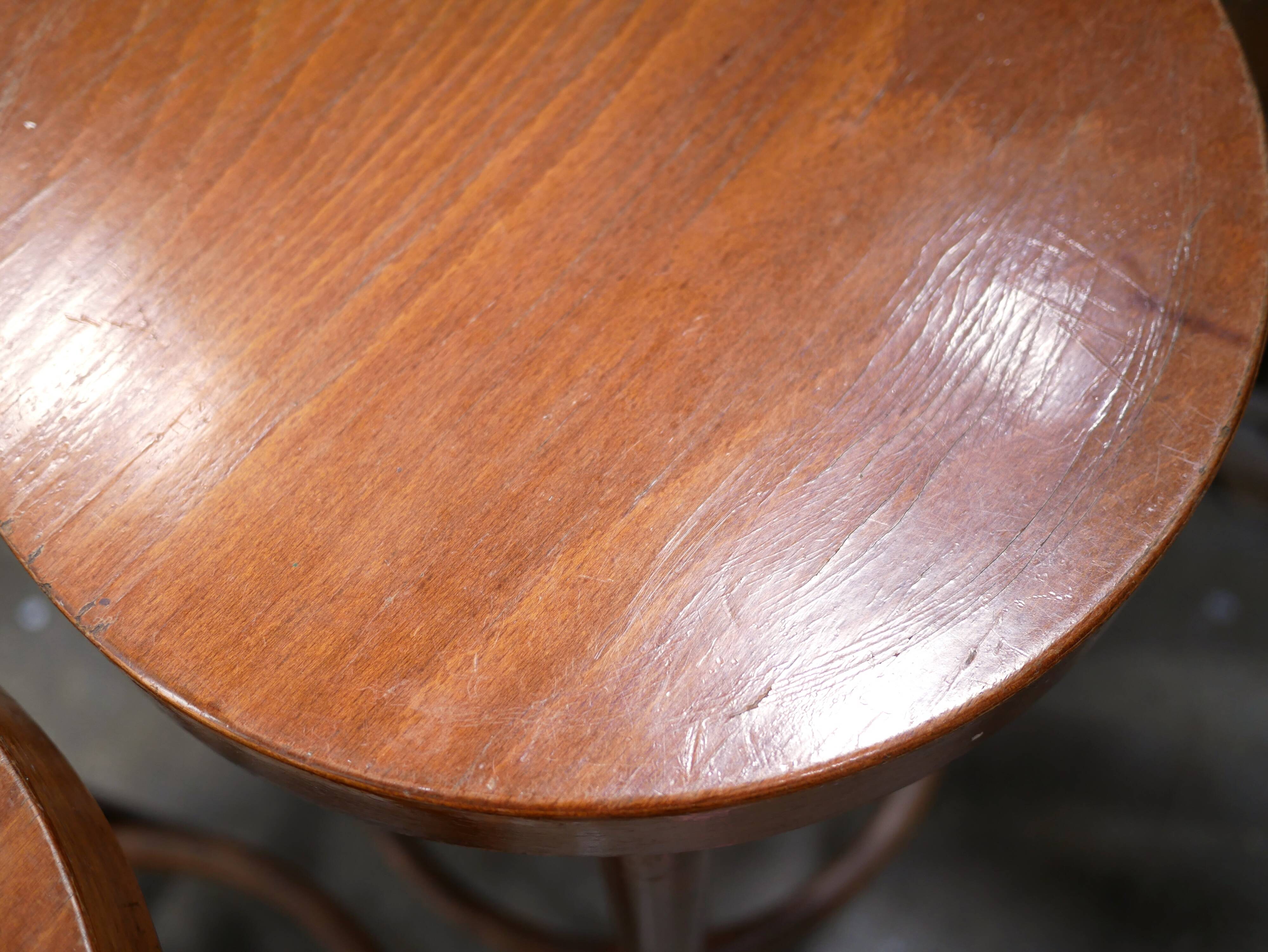 Vintage wooden bar stool by Baumann Editions