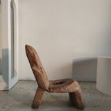 Armchair made of recycled solid teak