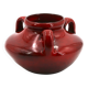 Vase à anses rouge sang de boeuf en céramique de Max Idlas, années 60