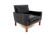 Scandinavian leather armchair, Sweden, 1960