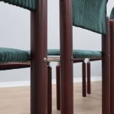 Vintage chrome and wood tubular chairs 1970s