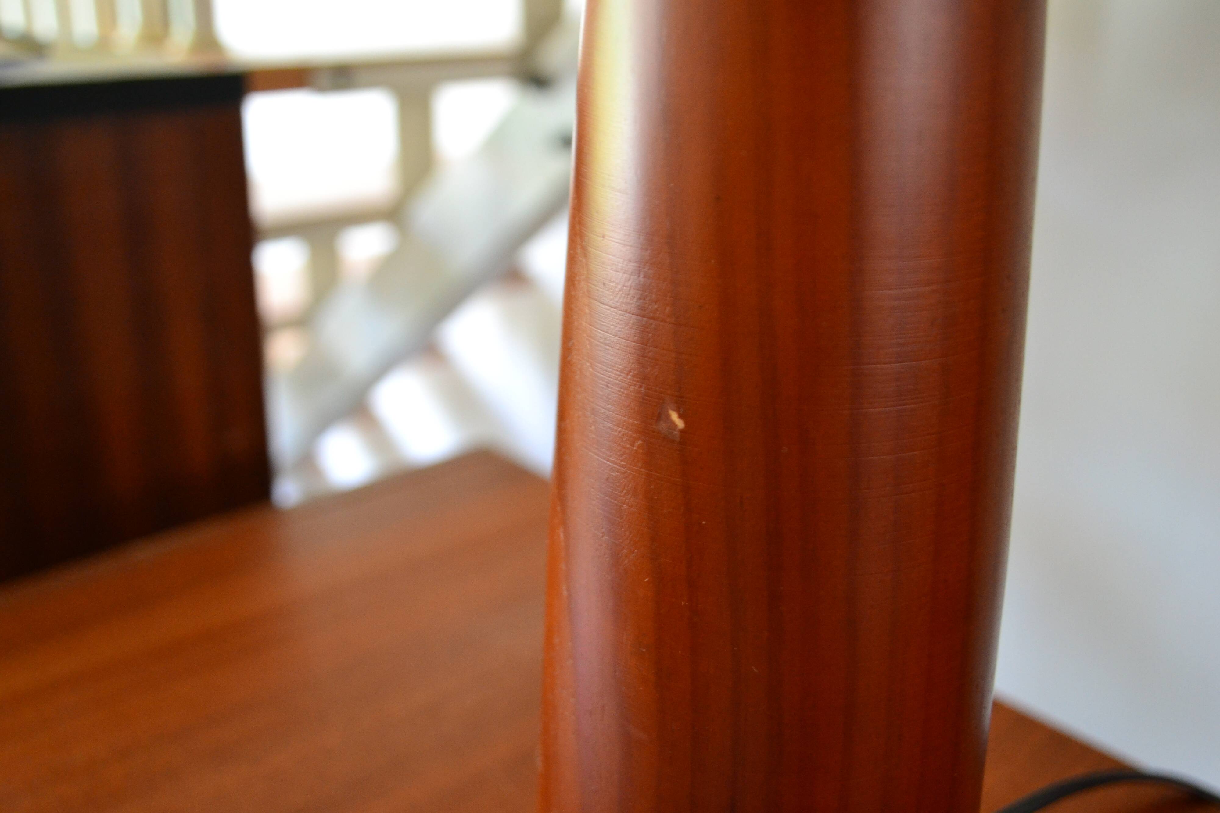 Lampe de table scandinave en teck, années 60