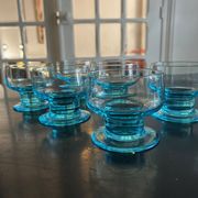 6 verres ancien des Cristalleries Lorraines