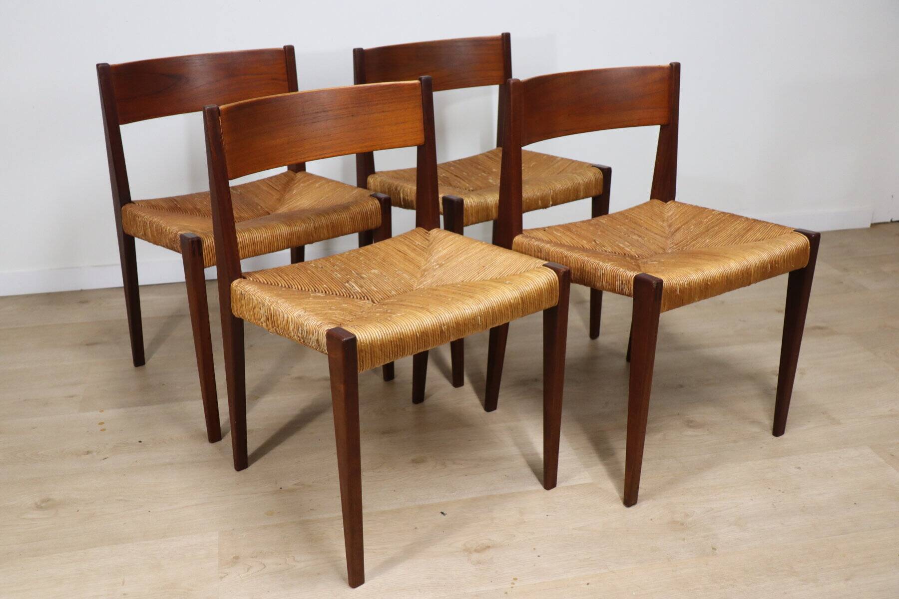Set of 4 Scandinavian chairs, "Pia" model, by Poul Cadovius, 1960