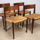 Set of 4 Scandinavian chairs, "Pia" model, by Poul Cadovius, 1960