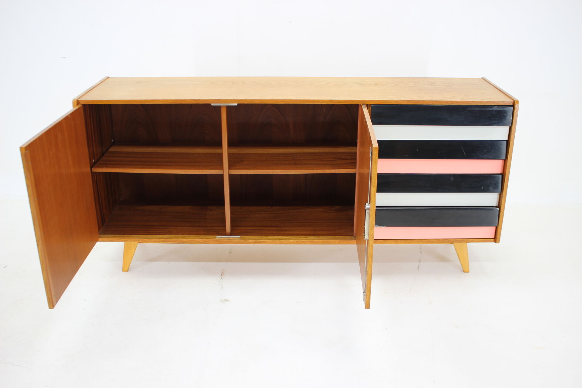 1960s Jiri Jiroutek Oak Sideboard, Czechoslovakia