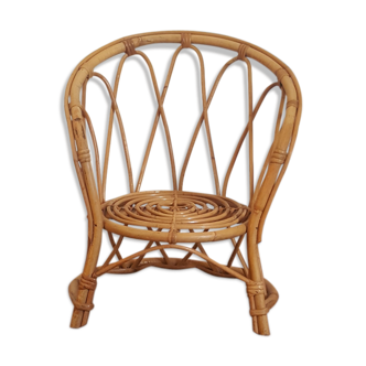 Fauteuil en rotin enfant