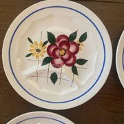 6 assiettes plates à compartiments Digoin Sarreguemines