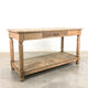 Antique bleeched oak drapers table 19th century