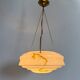 Art deco glass hanging lamp, 1950s