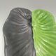 SAP Vallauris Vintage Leaf Bowl Two-Tone Ceramic Green Black 50s 60s