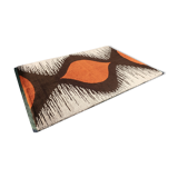 1970s designer rug in knotted wool 280 x 200 cm