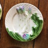 6 plates of asparagus artichokes in slurry, salines