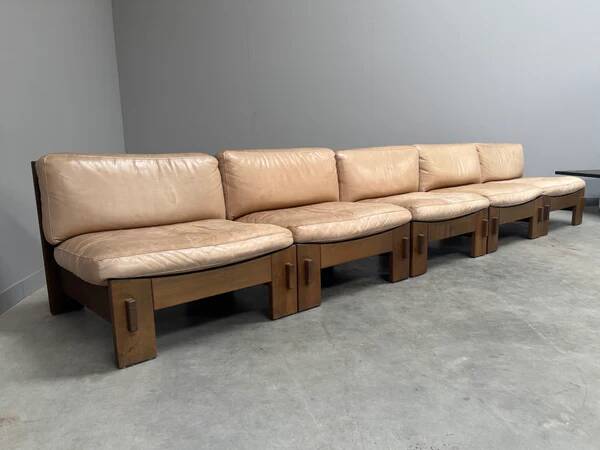 Mid-century brutalist lounge group, 1970s