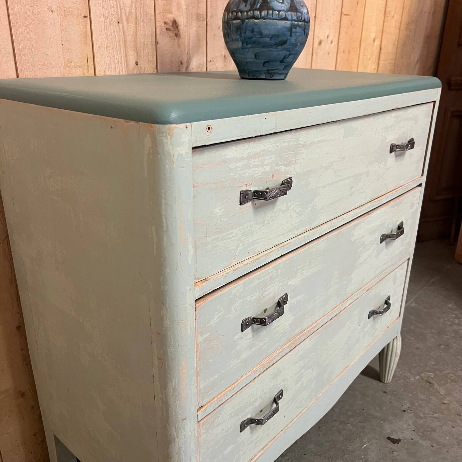 Vintage art deco three-drawer chest of drawers