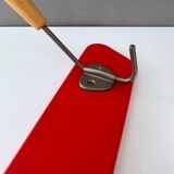 Red mid century coat rack