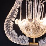 Art Decò Vintage Chandelier By Barovier e Toso, Murano Glass, 1940