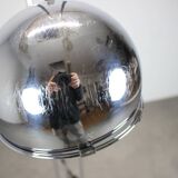 Lampadaire italien réglable en chrome Space Age, années 1960