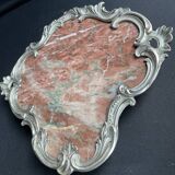 Base or support in marble and bronze silvered Louis XV-Rocaille style