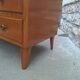 Vintage chest of drawers with tapered legs, 1950s design, 4 drawers.