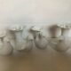 Four white bird candlesticks Arzberg Bareuther