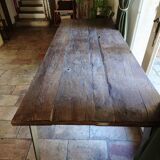 Large Oak Antique Table Wagon