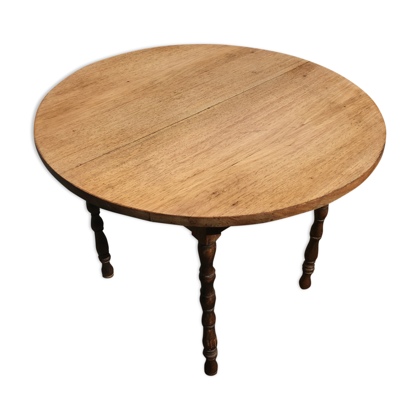 Raw wood coffee table