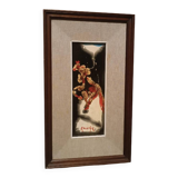 Abstract painting of a horse - gold leaf and enamel - Kocevar, 1970s