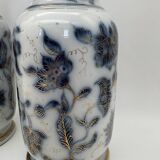 Pair of Bayeux porcelain baluster vases, 19th century
