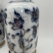 Pair of Bayeux porcelain baluster vases, 19th century