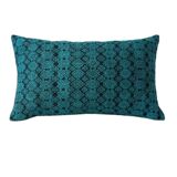 Kachin blue and turquoise cushion cover (RIDA)