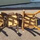 Set of 6 wooden bistro chairs 50/60s