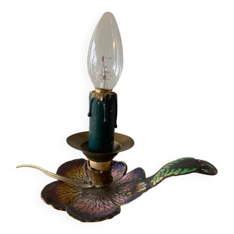 Lampe en métal cloisonné