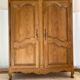 Vintage raw wood cabinet