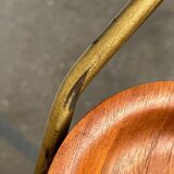 Mid-Century Teak and Metal Folding Bar by Silva Denmark, 1960s