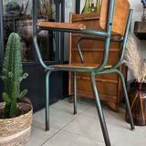 Vintage schoolmaster armchair