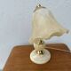 Vintage table lamp in alabaster and gilded brass, Spain.
